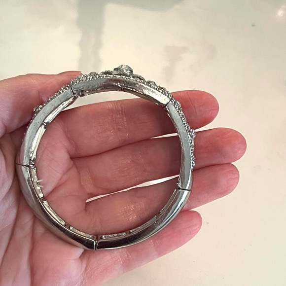 Silver Rhinestone Bracelet - Picture 6 of 7